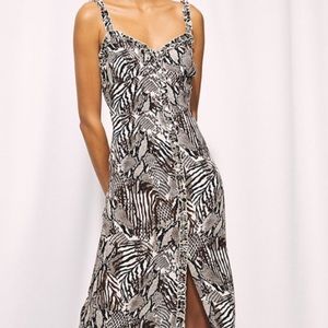 Wilfred Heartthrob Midi Dress Animal Print